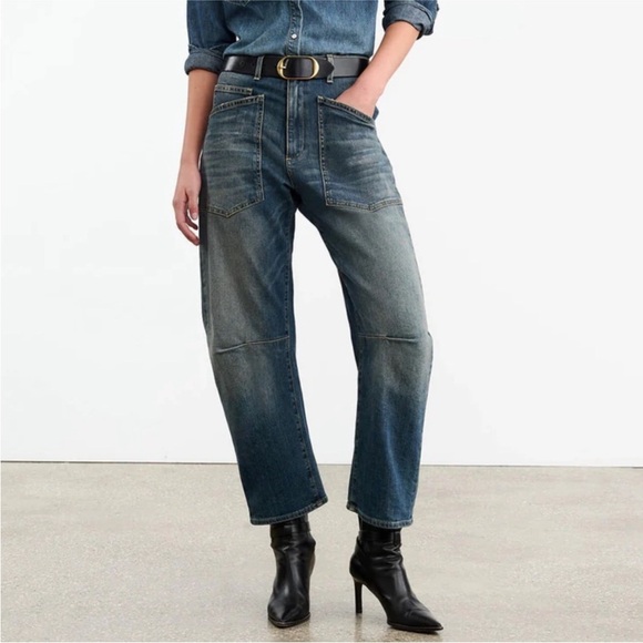 Nili Lotan Blue Boyfriend Jeans - Picture 10 of 11